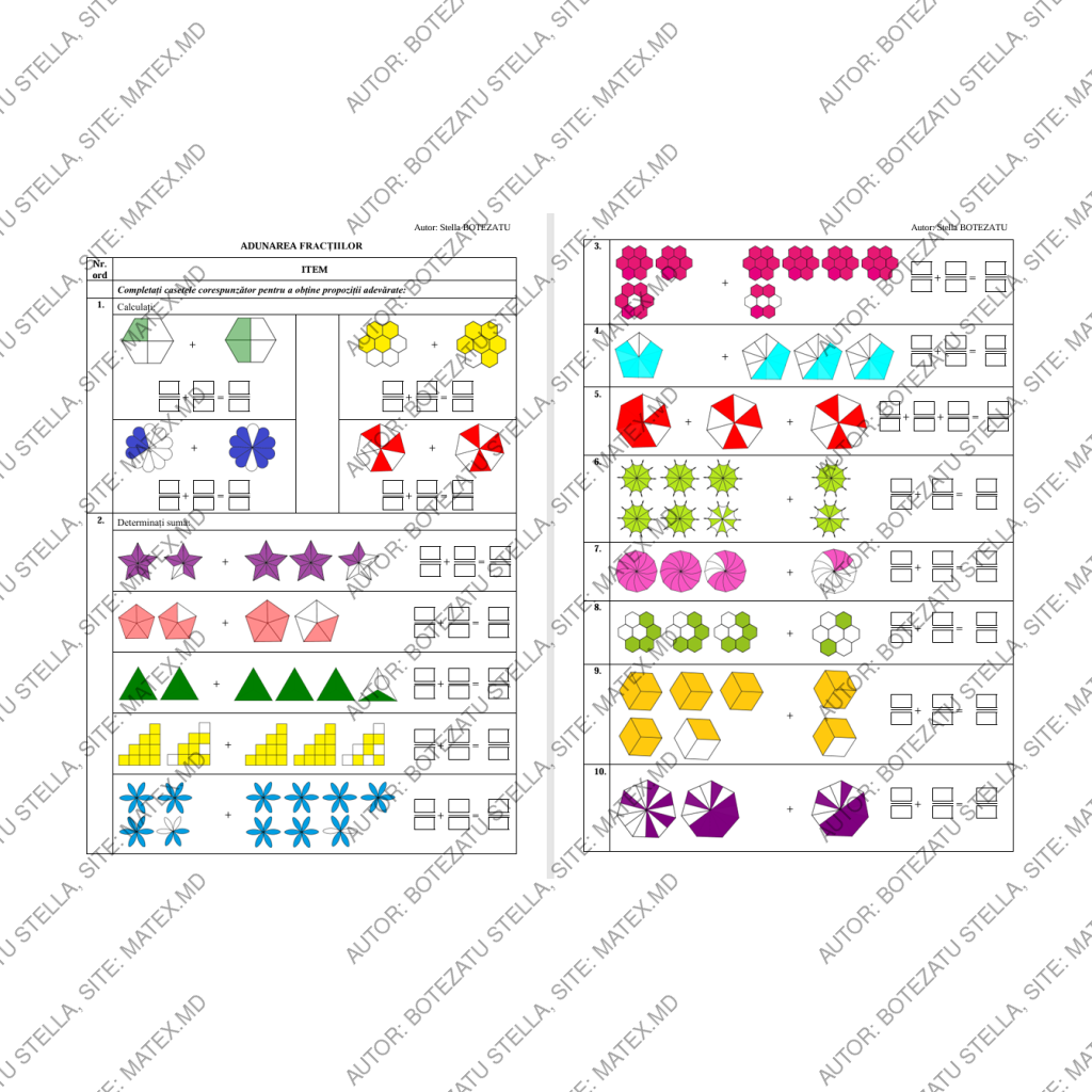 Adunarea fracțiilor