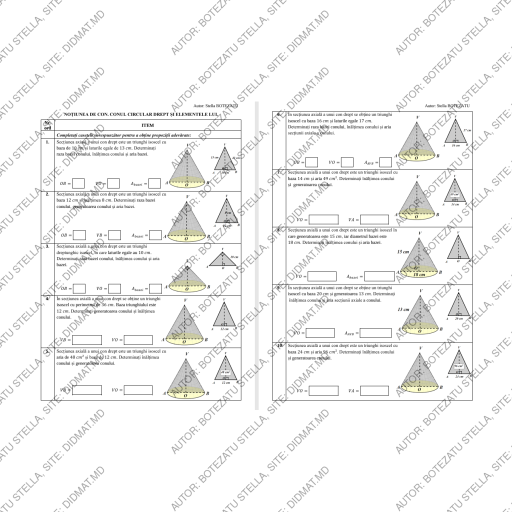 Noțiune de con(Clasa9)